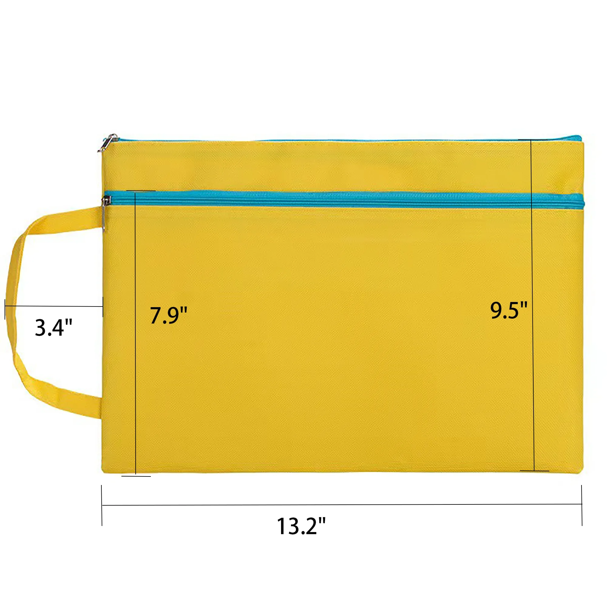 Full Color Waterproof Double Layer Zipper Document Pouch 4