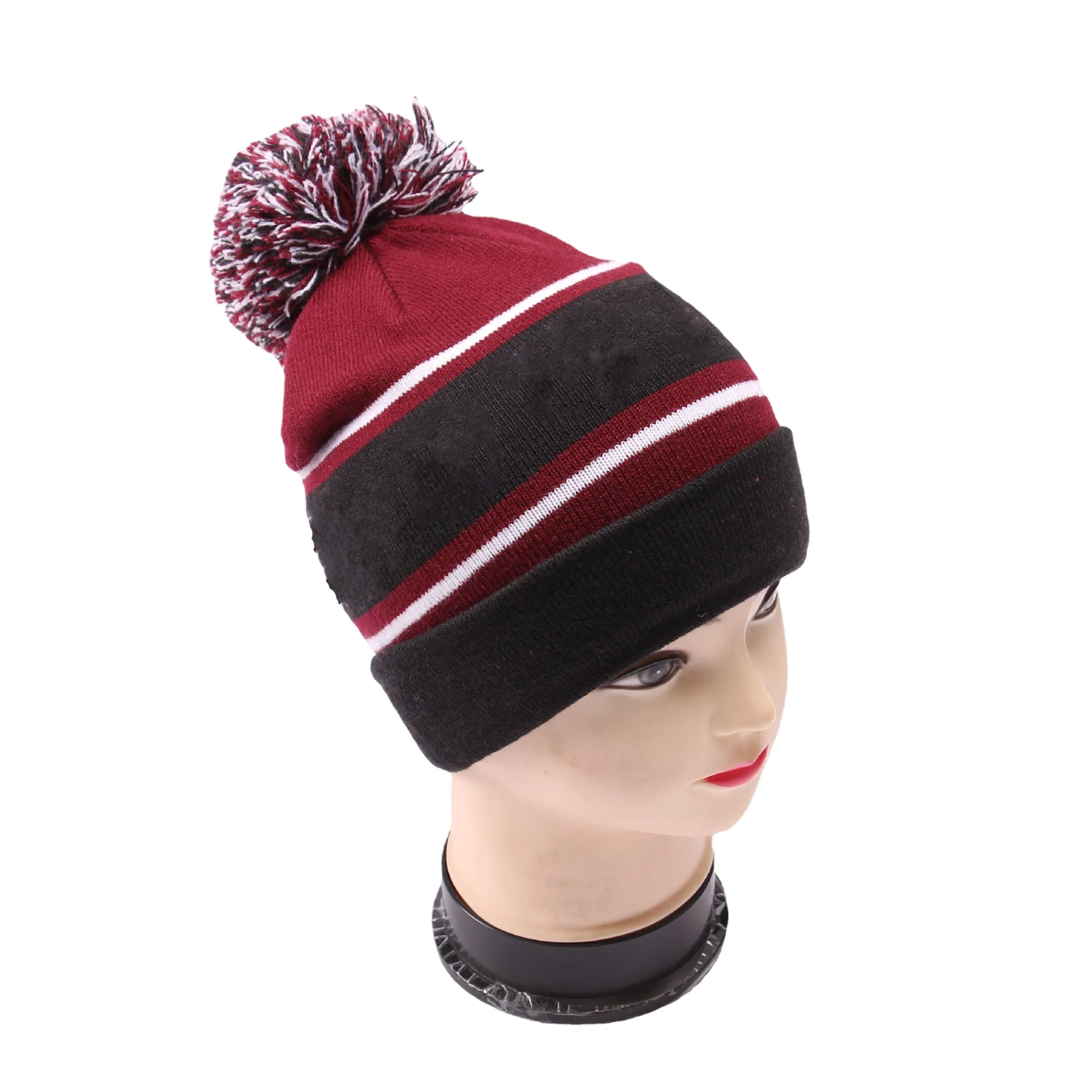 Jacquard Knitted Beanies MOQ 100PCS 3
