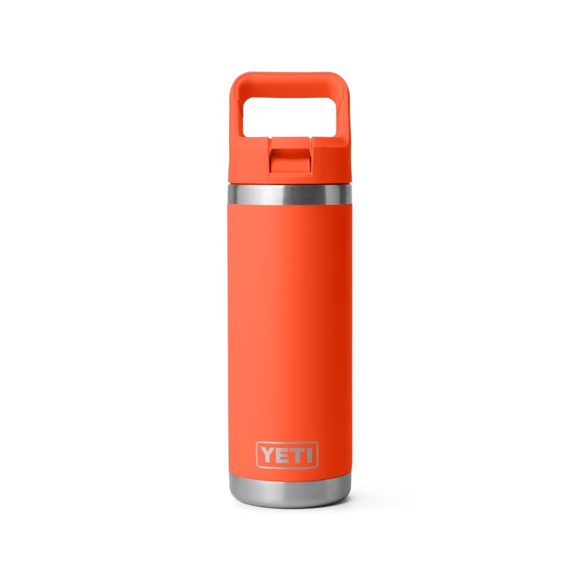 YETI Rambler 18 OZ Bottle w/ Color Matched Straw - Laser Engraved 10