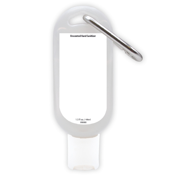 60% Hand Sanitizer Gel Tottle 1.5 fl oz with Carabiner 4