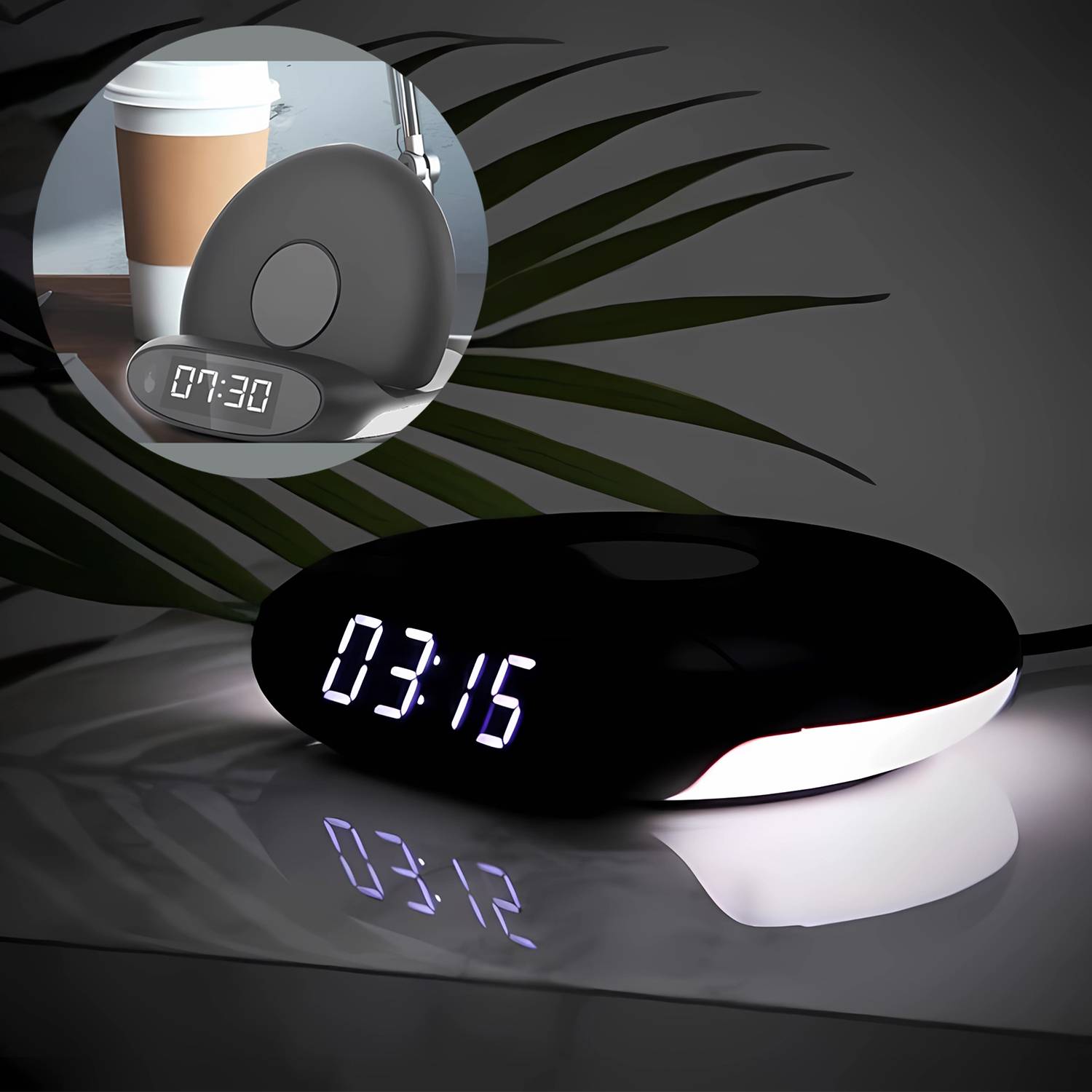 Multifunction Night Light Wireless Charger W/ Clock 5