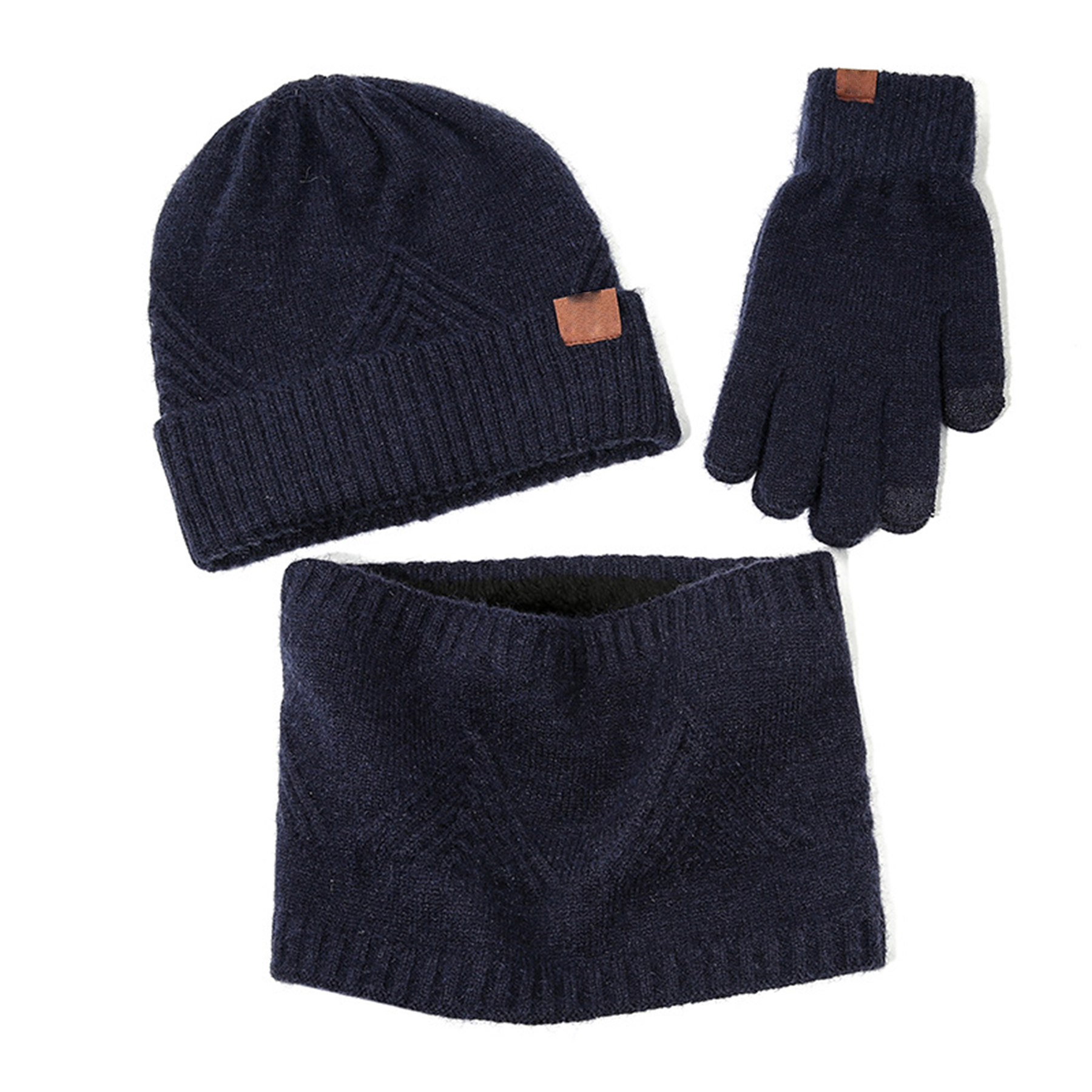 Winter Hat Scarf Gloves for Men Women 4