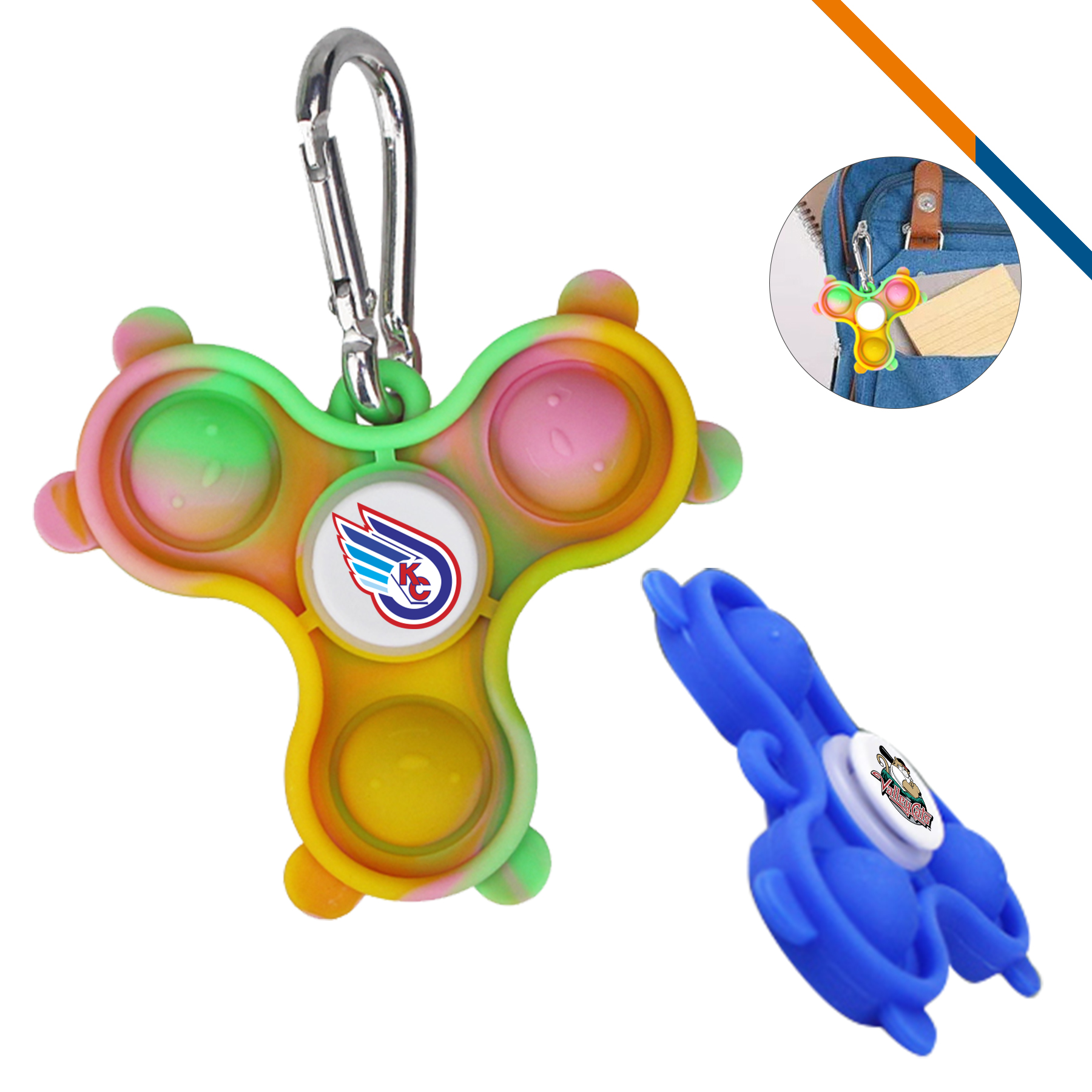 Kiya Push Bubble Fidget Spinner 6
