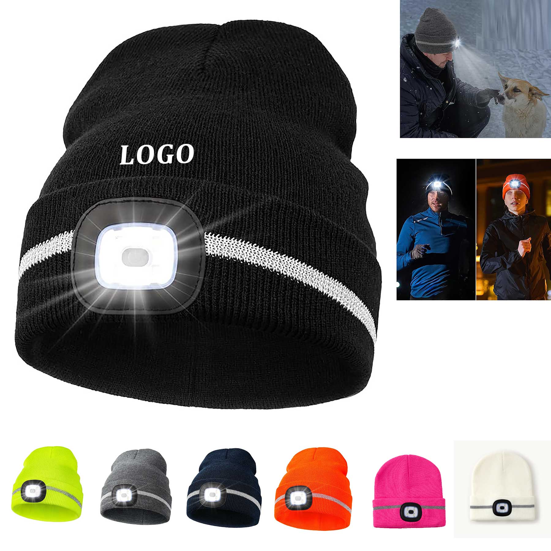 LED Light Beanie Hats for Men and Women 4