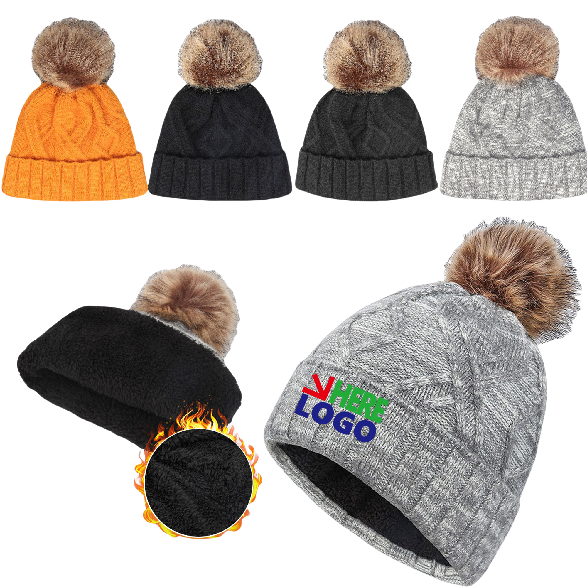 Fall Winter Jacquard Knitted Hat 2