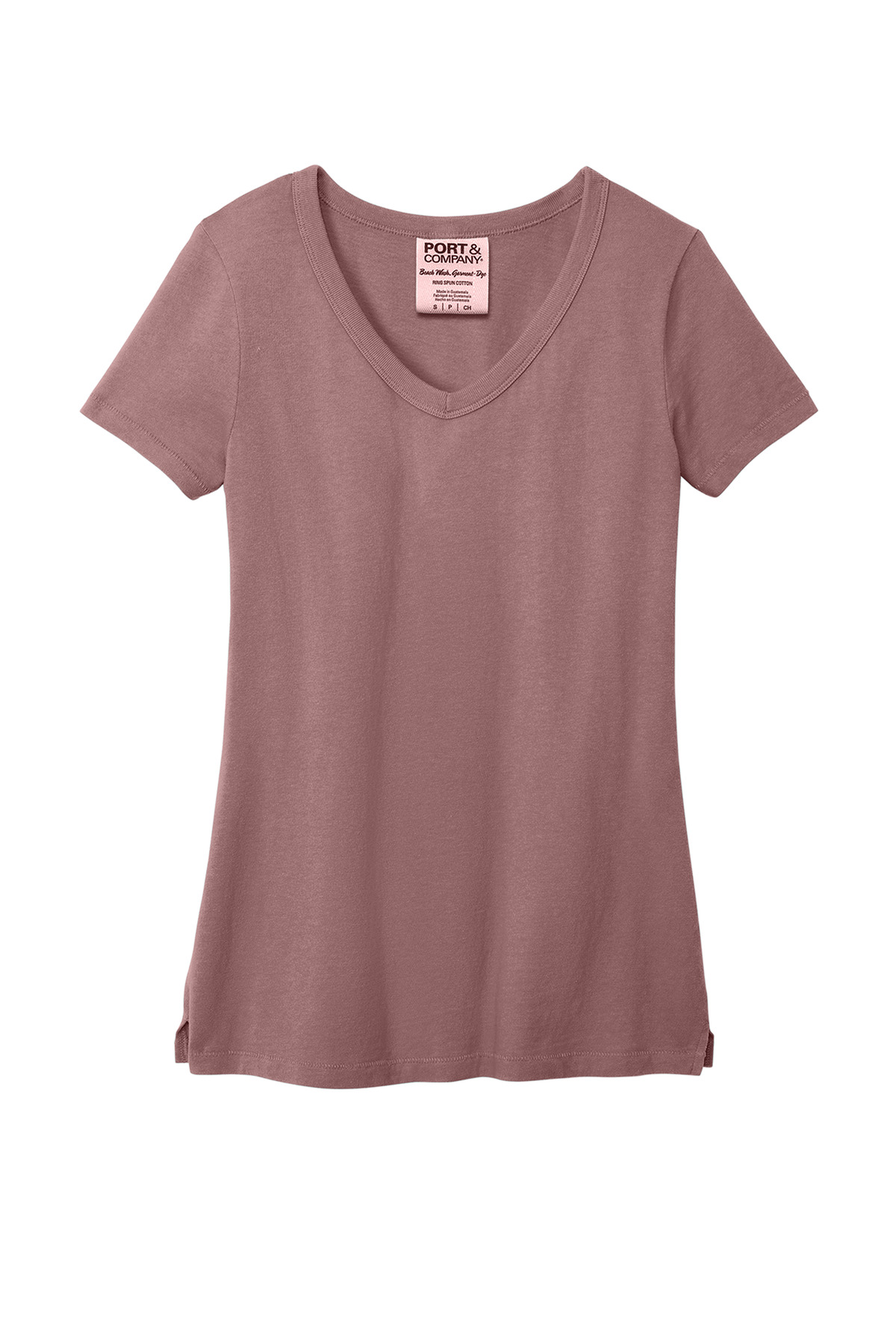 Port & Co Women's Beach Wash Garment-Dyed V-Neck Tee LPC099V 9