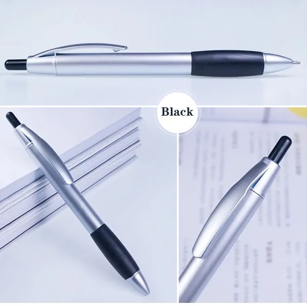 Rubber Grip Plastic Ballpoint Pen 7