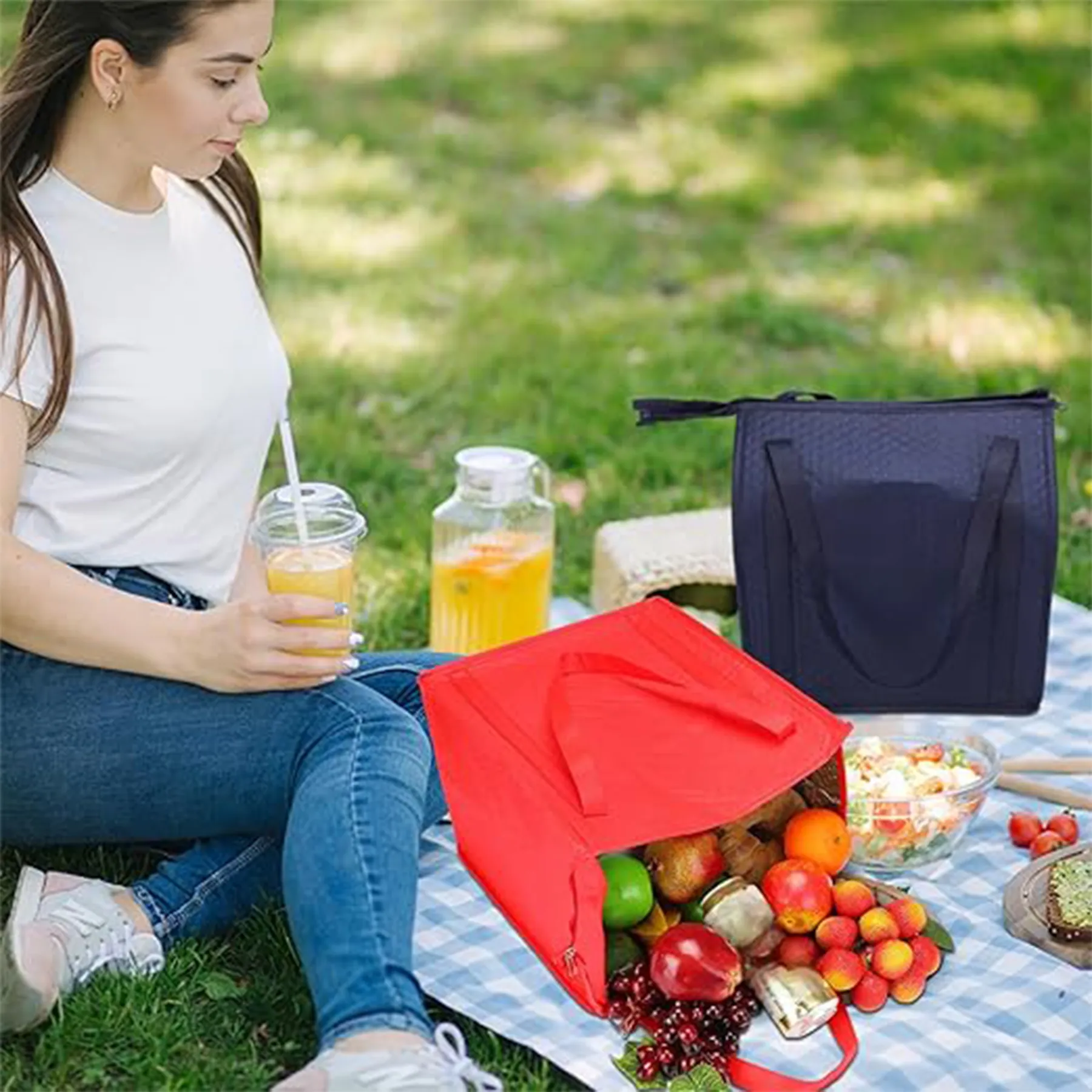 Cross Country Non-Woven Insulated Lunch Tote Bags 3
