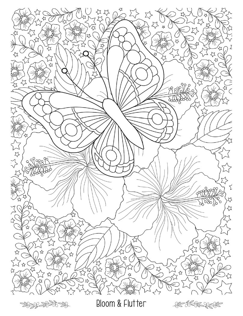 Good Value™ Floral Bliss Adult Coloring Book 7