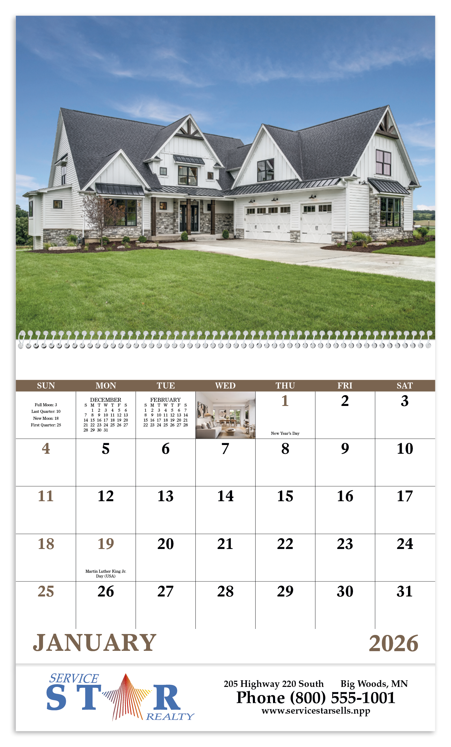 Good Value™ Welcome Home - Spiral Calendar 44