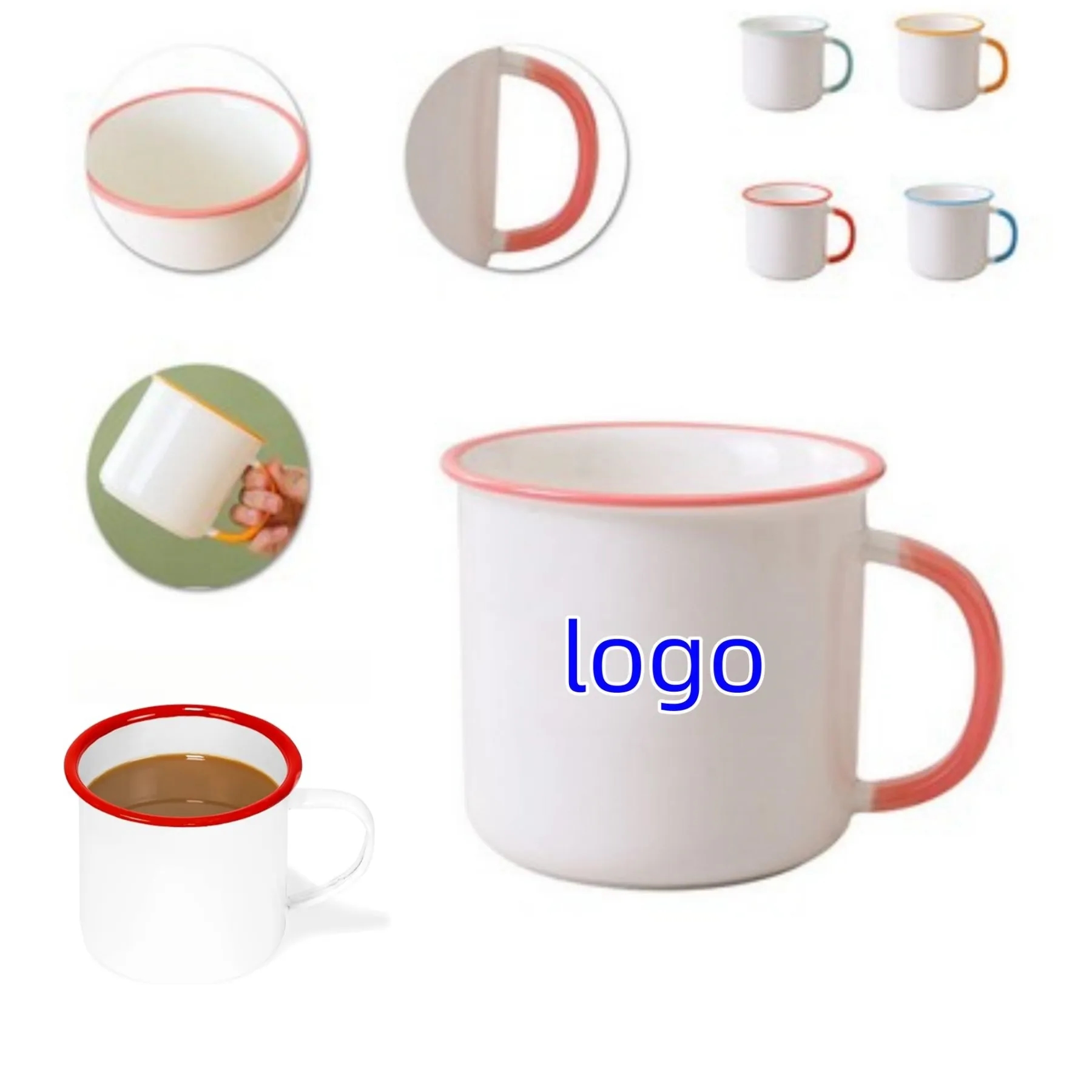 Round Coffee and Tea Mug with Handle 1