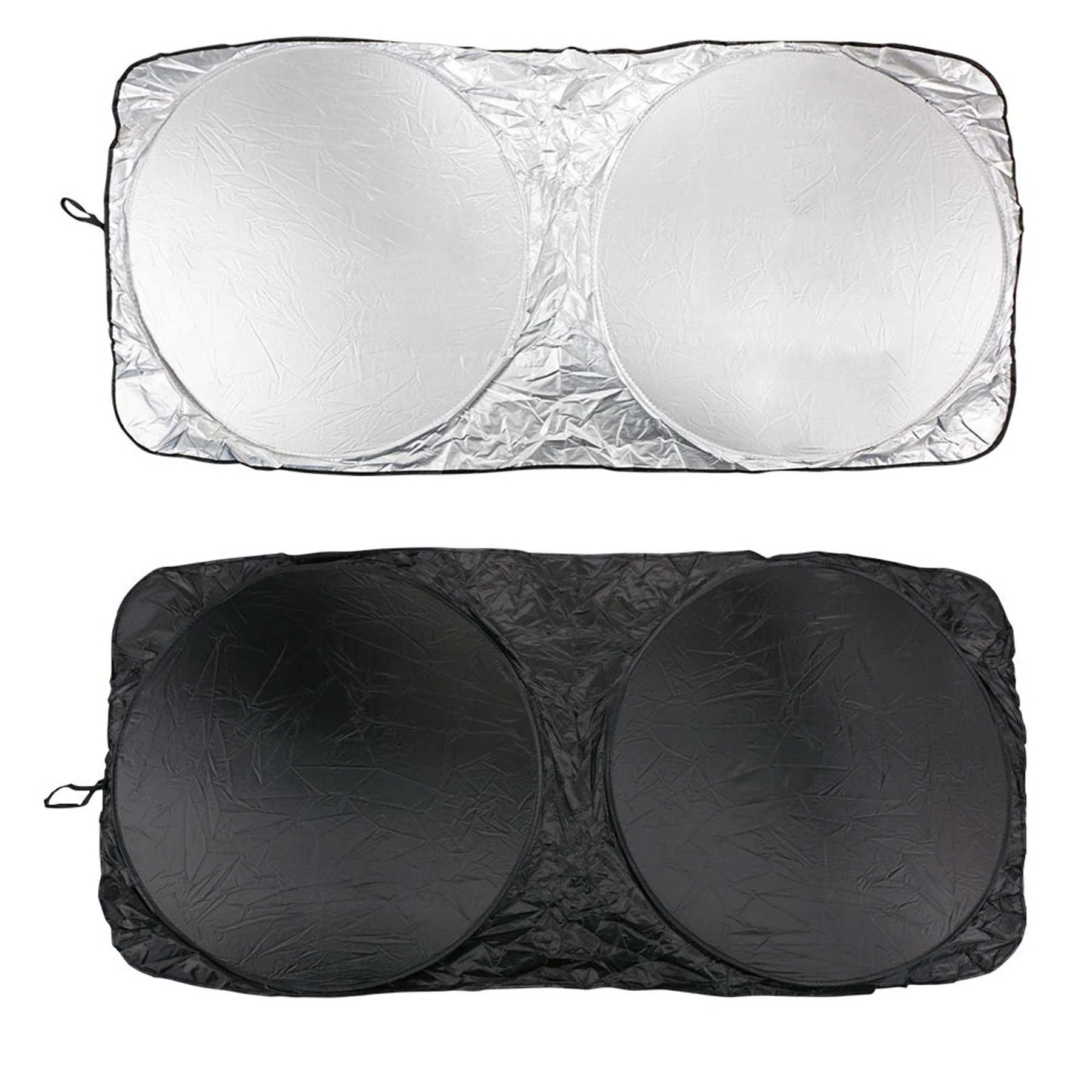 2 Circles Collapsible Car Sunshade 1
