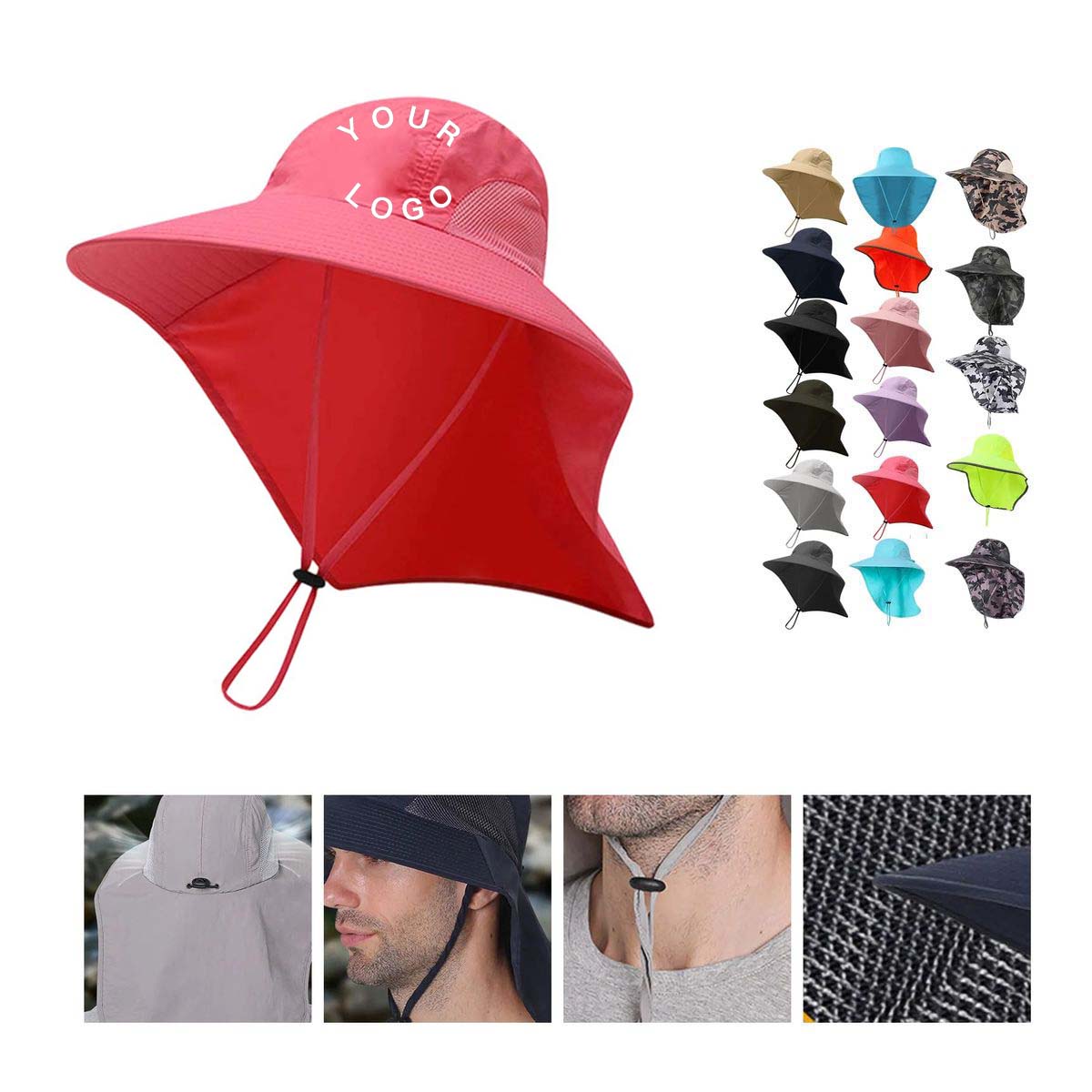 Lightweight Wide Brim Hat with Ventilation 2