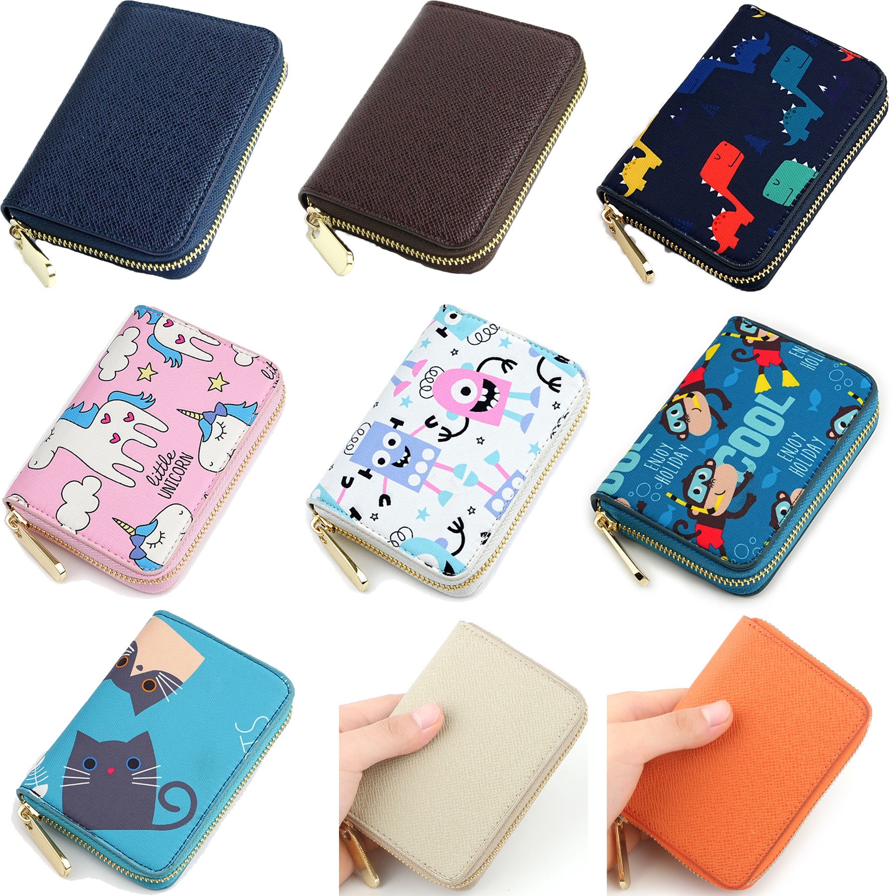 Women'S Men'S Coin Purse Cross Pattern Small Wallet 2