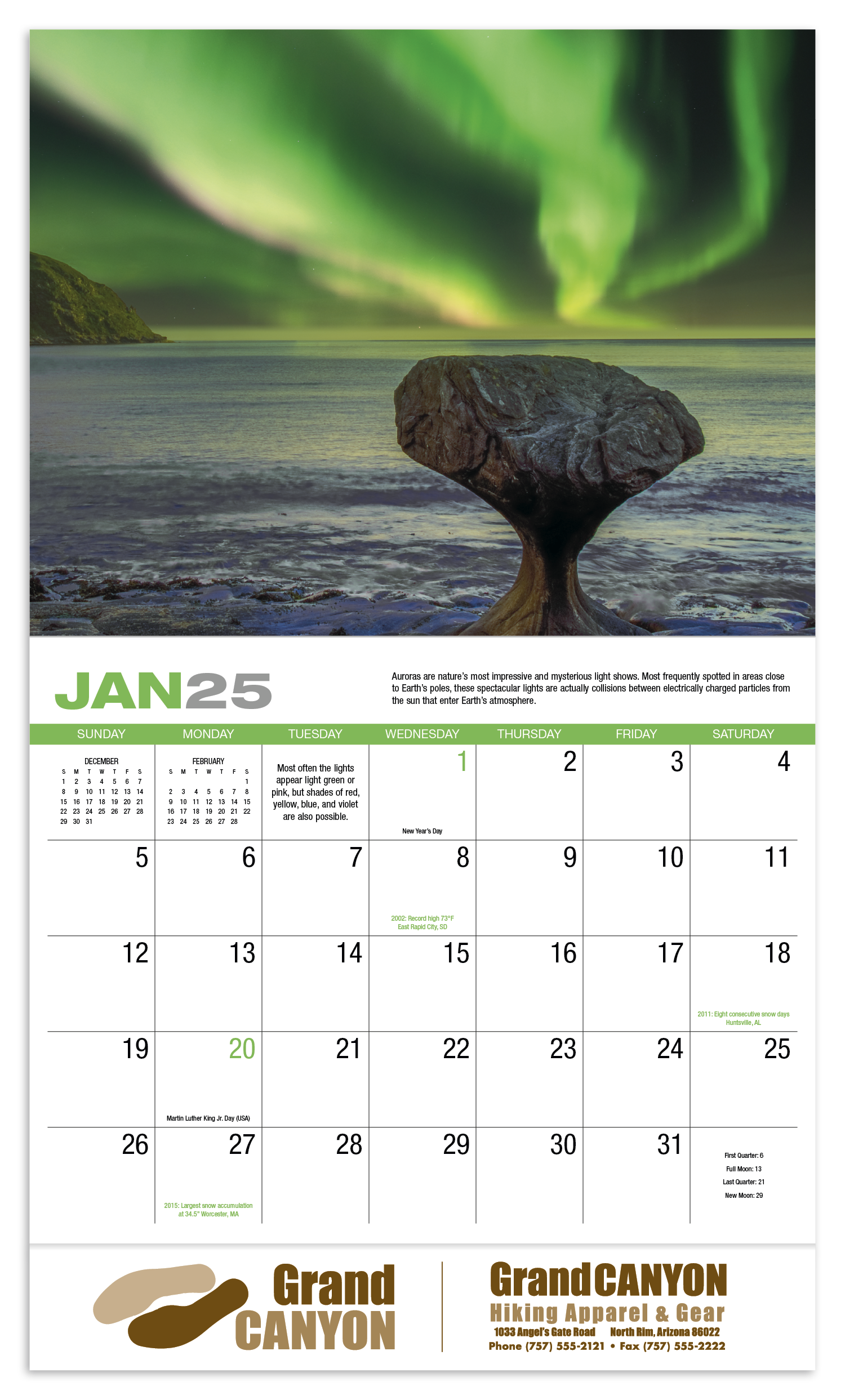 HotLine® Products Weather Almanac Appointment Calendar - Stapled 7