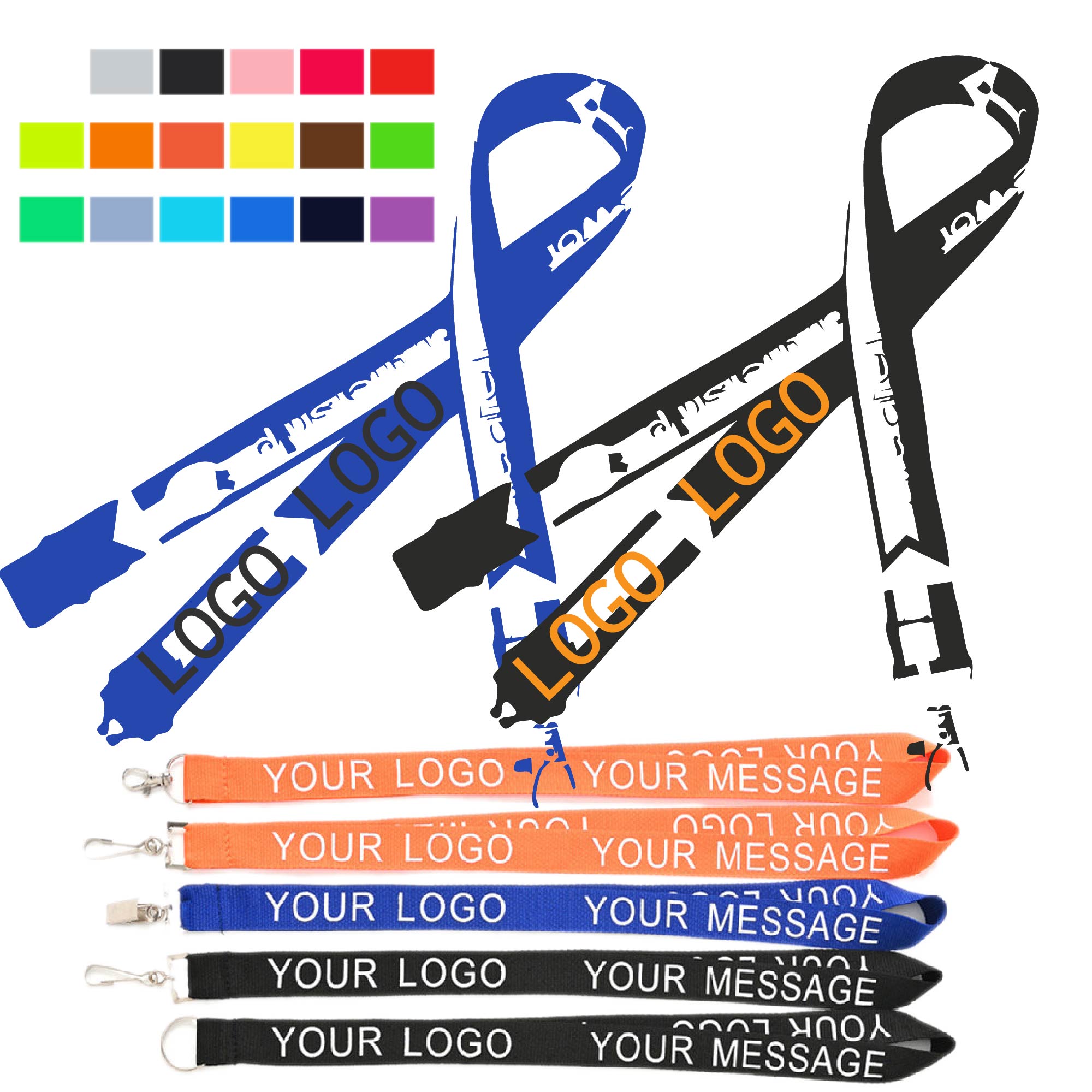 Create Virtual Sample Download 3/4" Dye-Sublimation Lanyards 4