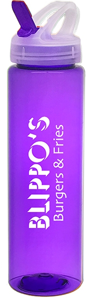 32 oz PET Sports Water Bottle with Flip Top Lid 9