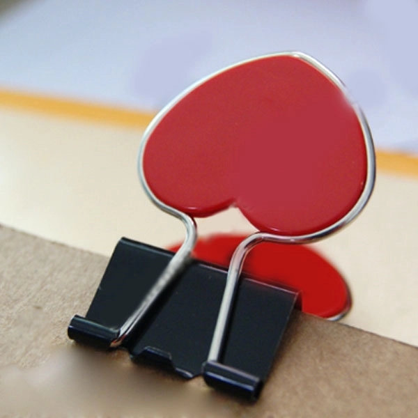 Heart Shape Paper Binder Clip 2