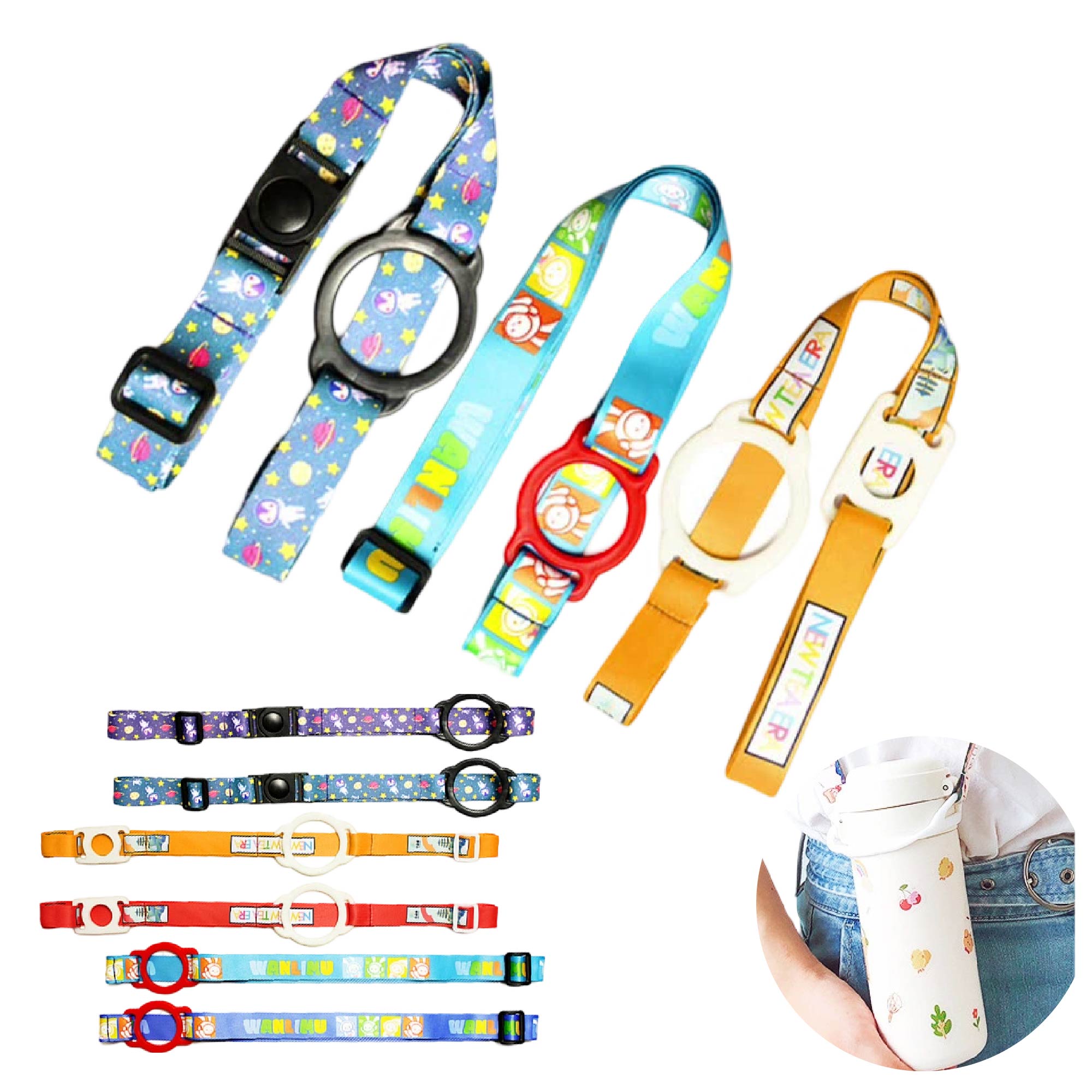 Portable Water Bottle Holder Lanyard w/Buckle 2