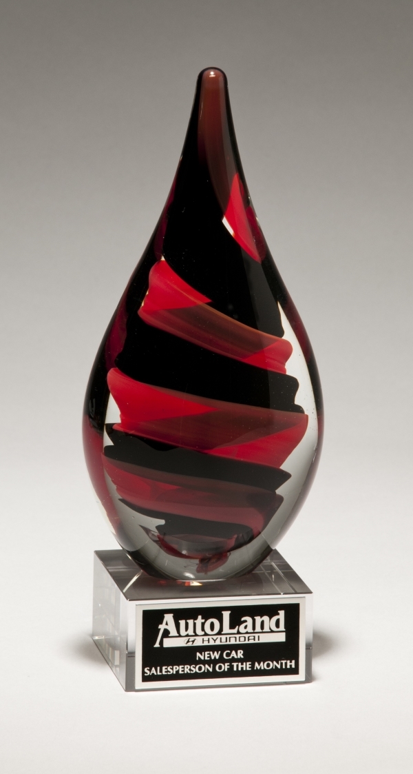 Red Baron Art Glass 8" 2