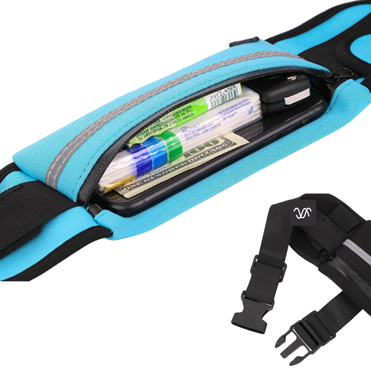 Running Belt with Earphone Port and Reflective Strip 5
