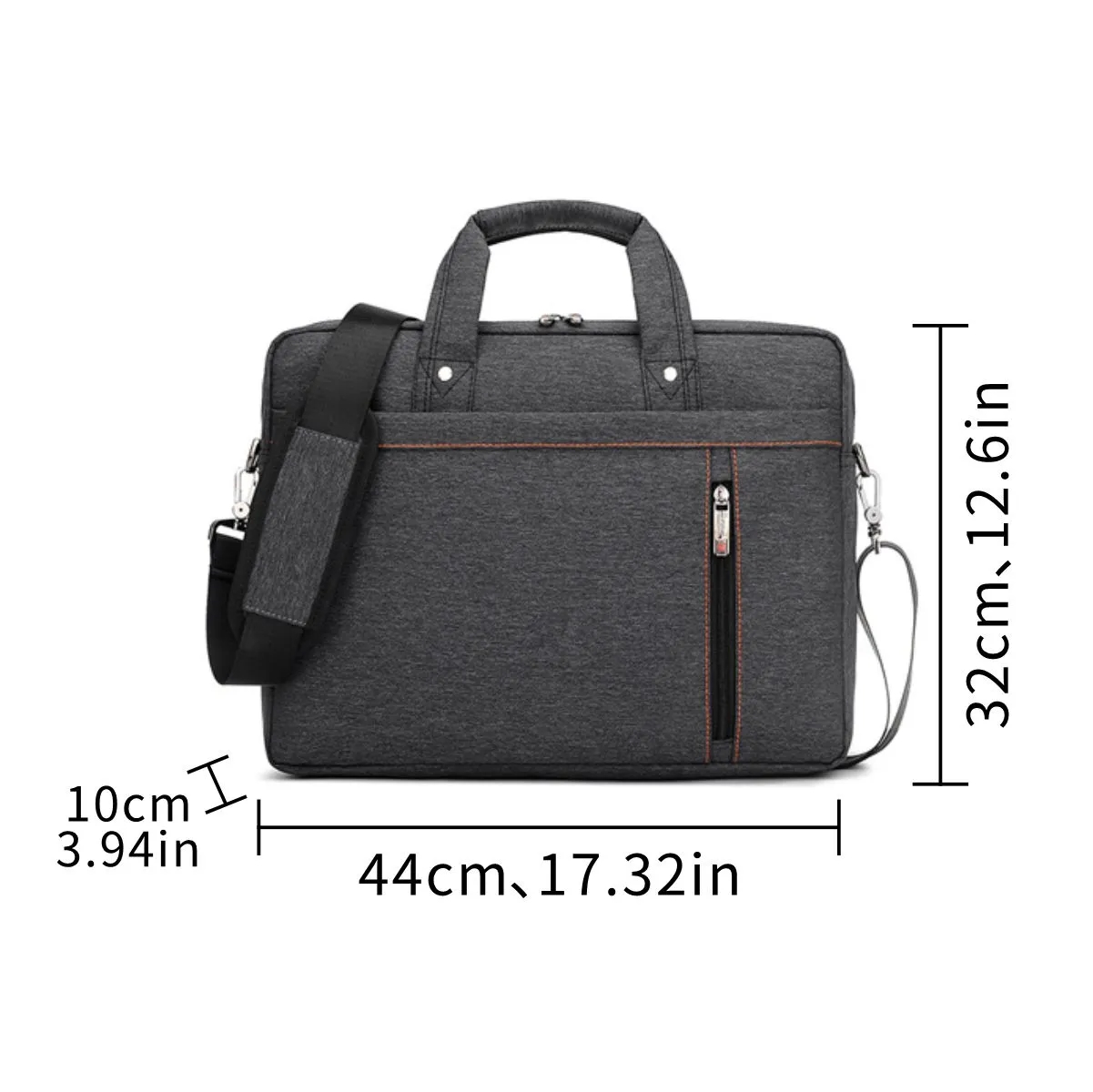 Business Laptop Bag With Shoulder Strap Trolley Strap Shockproof Durable 15.6" Laptop Bag 2