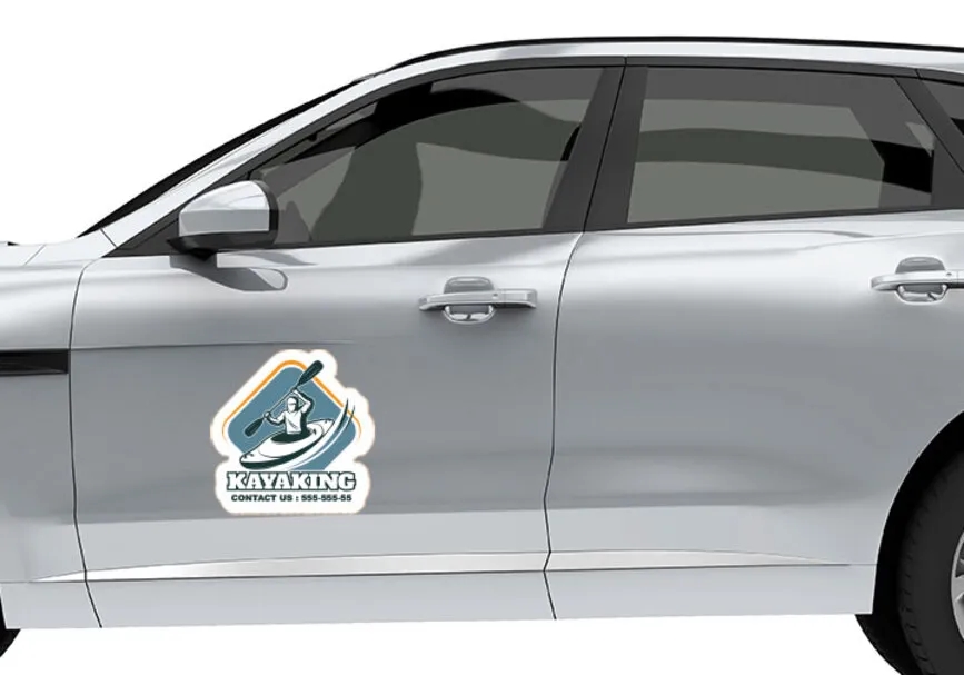 Die-Cut Car Decals / Stickers - Opaque (12" x 12"/SQFT) 2