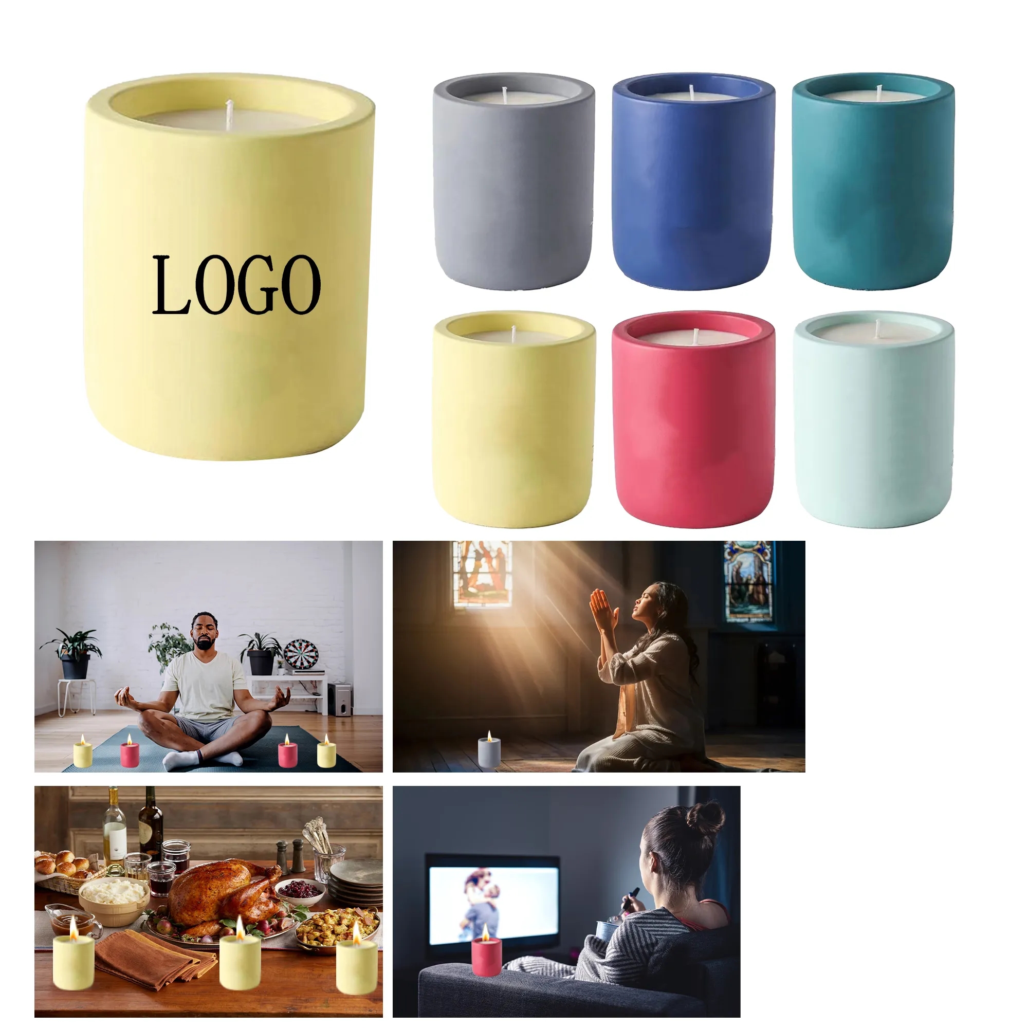 Creative Ceramic Cup Aromatherapy Candle 7