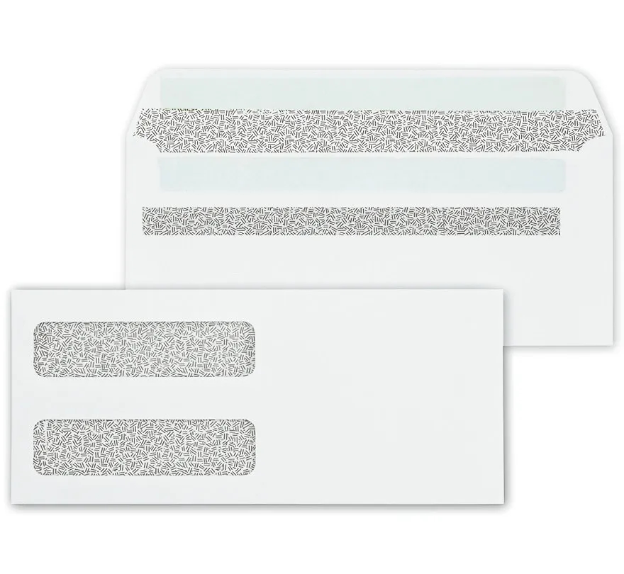 Envelopes - No.9 Double Window Confidential, Self Seal 2