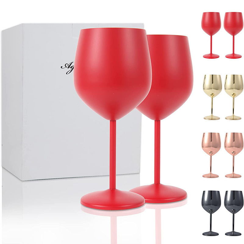 Wine Stainless Steel Glasses 3