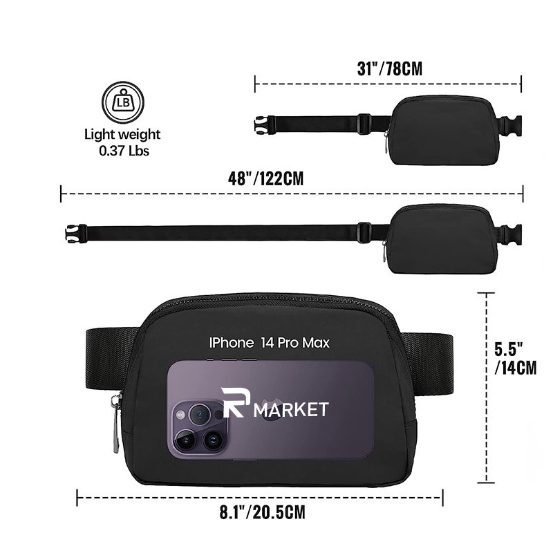 Versatile Waterproof Waist Pack made of durable Oxford cloth 5