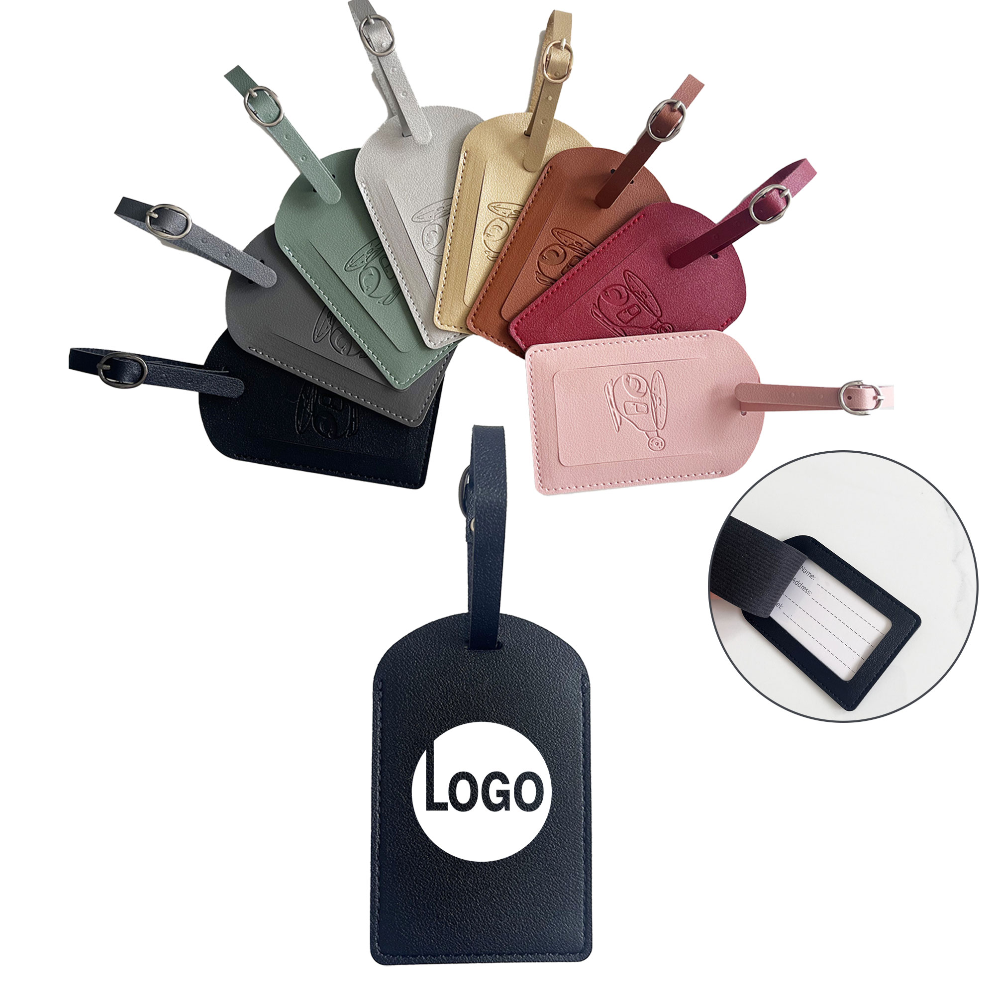 PU Leather Luggage Tags 1