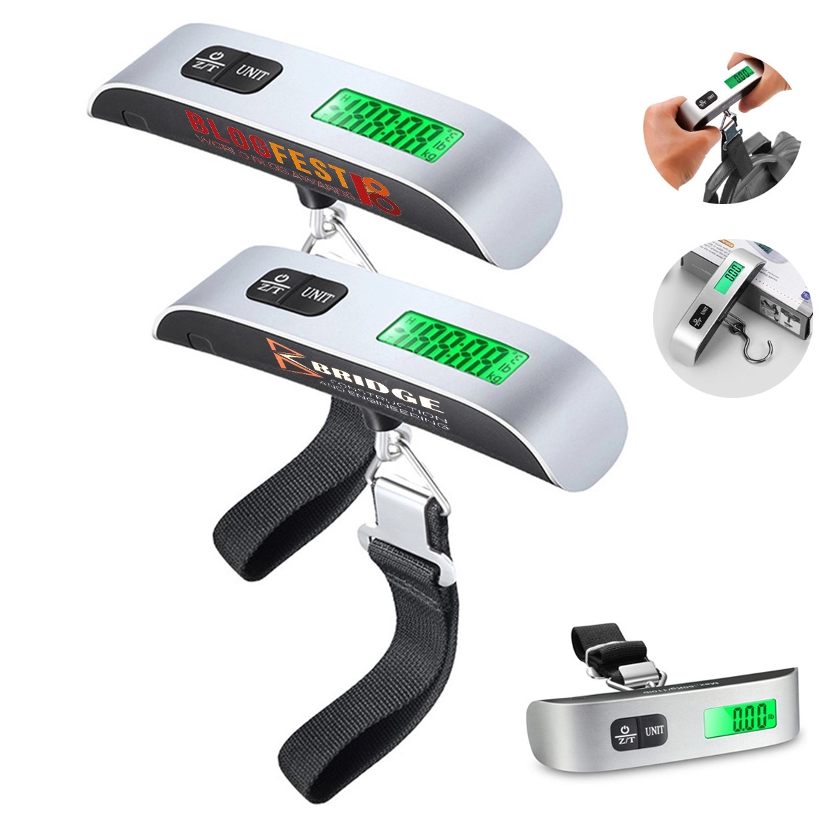 Portable Digital Luggage Scale with Temperature Sensor 2