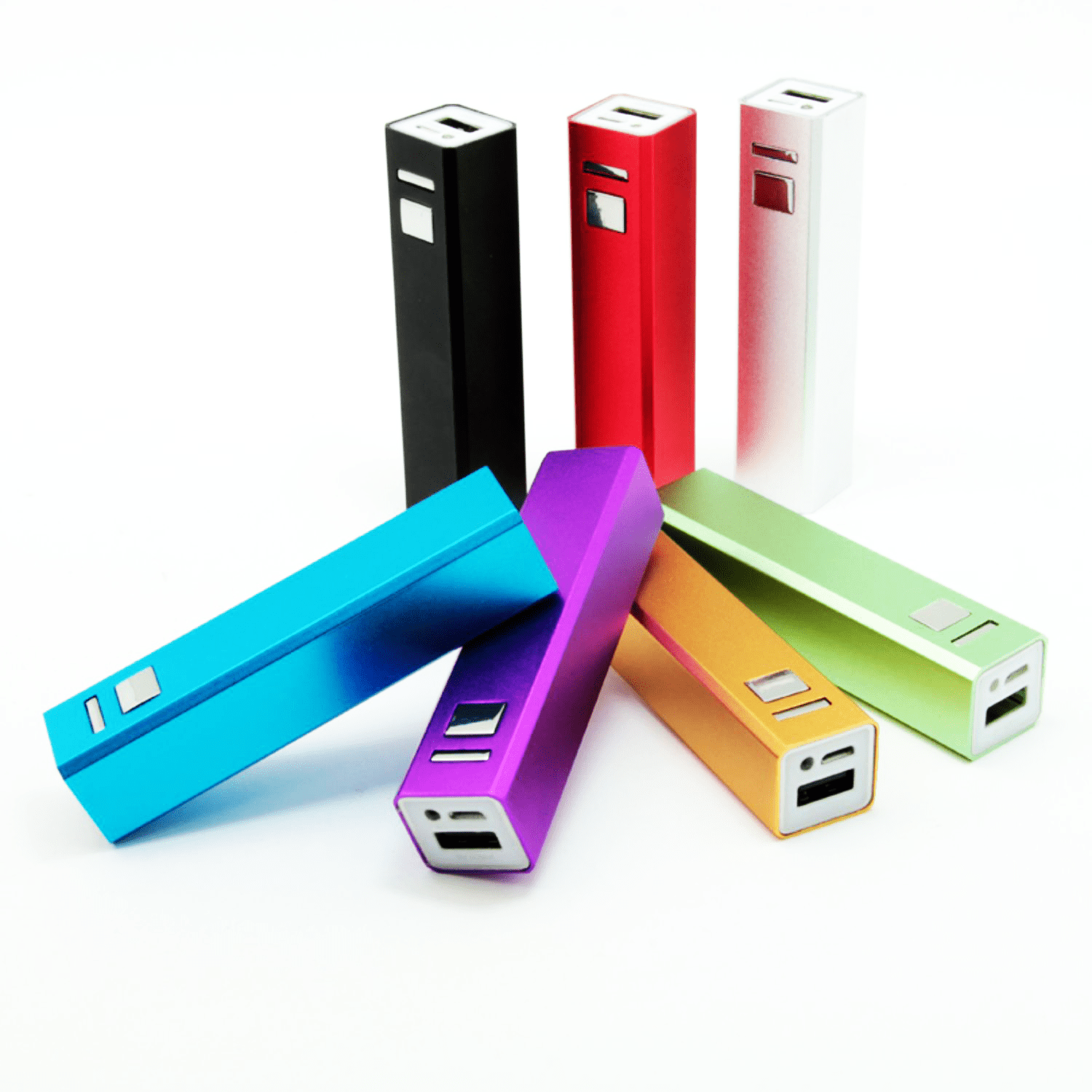 Aluminium Portable Power Banks 2600mAh 3