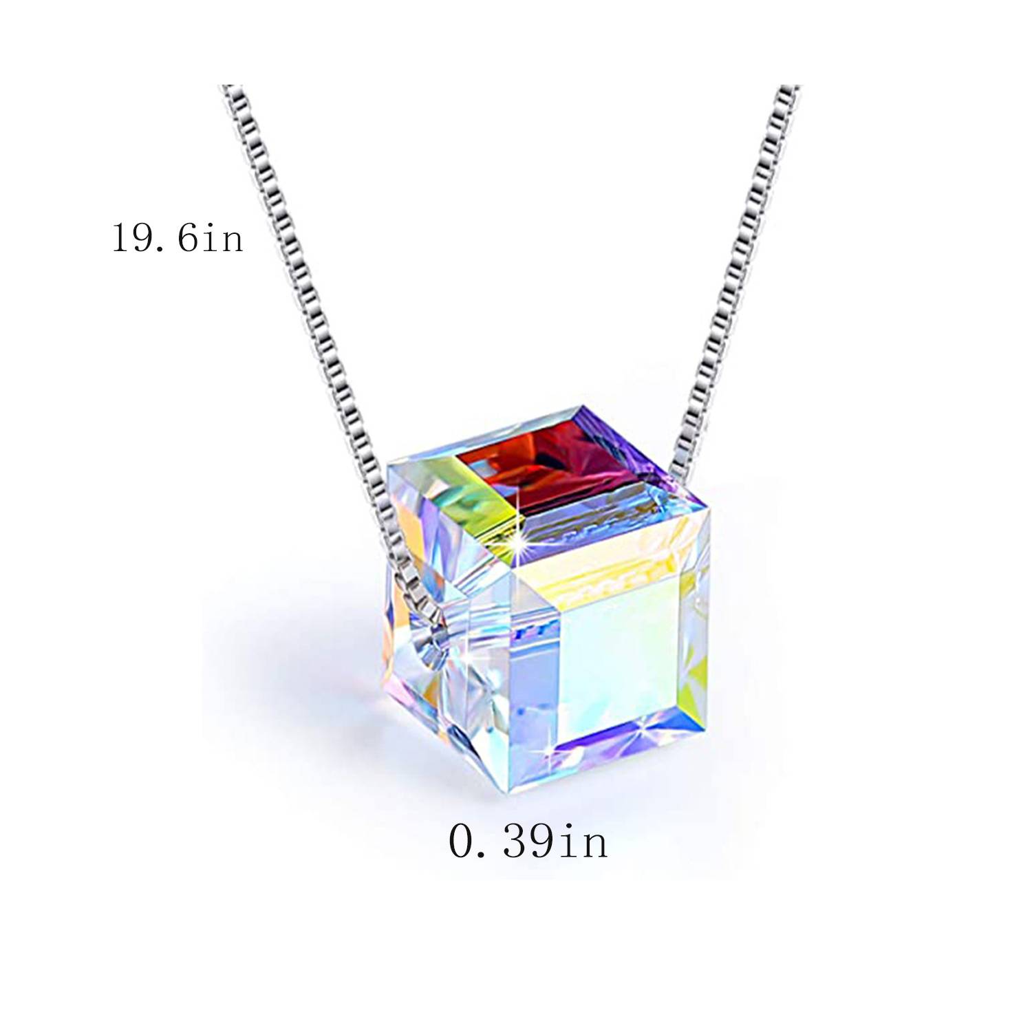 Sugar cube crystal necklace 3