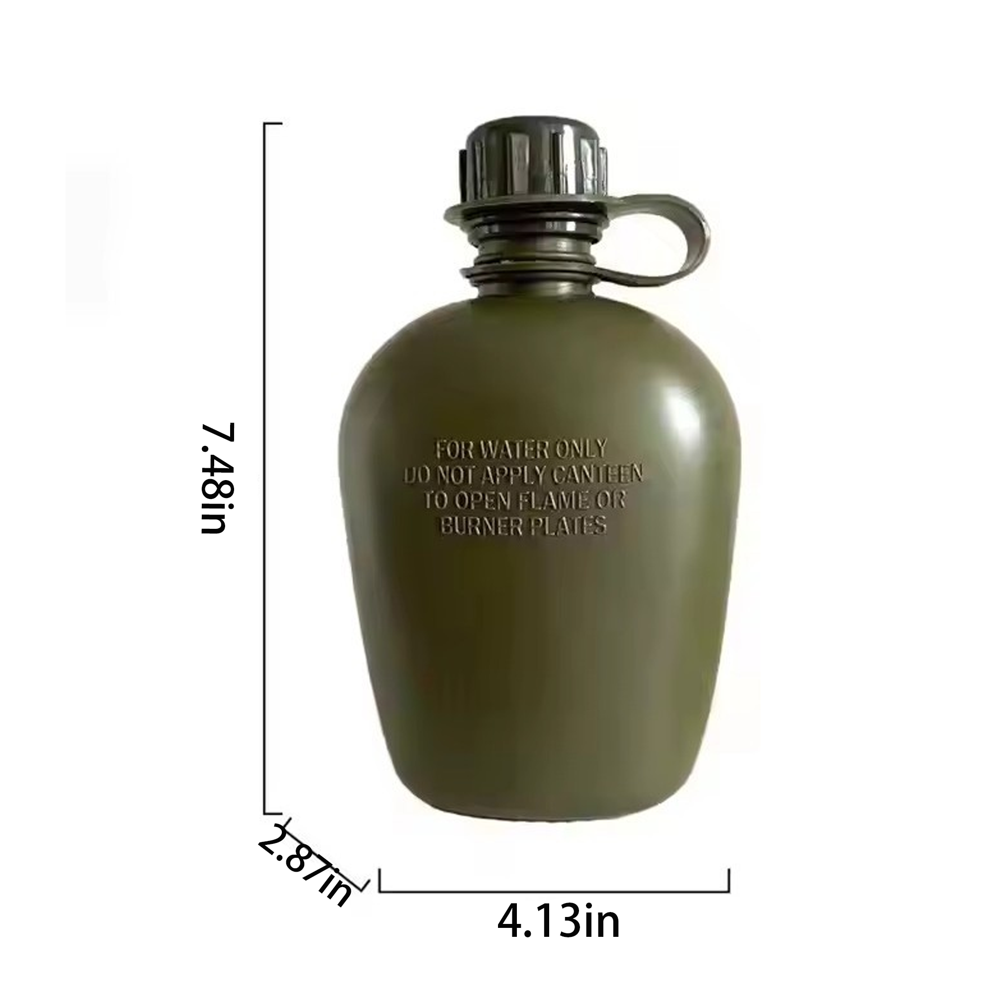 Tactical Water Bottle Milltary Aluminm Cooking Cup, custom water bottle with logo imprint 3