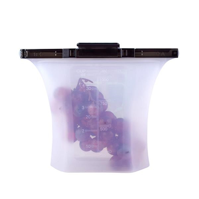 Silicone Food Storage Bag, custom lunch bag with logo imprint 2