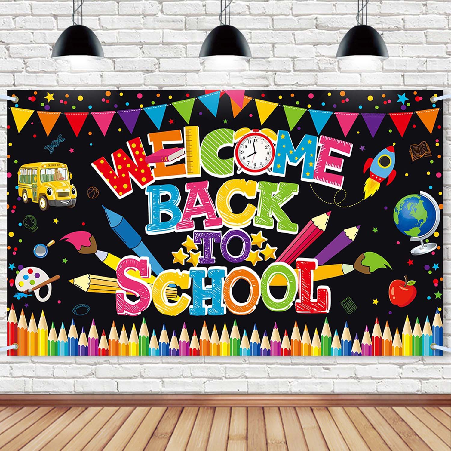 Welcome Back To School Backdrop 6