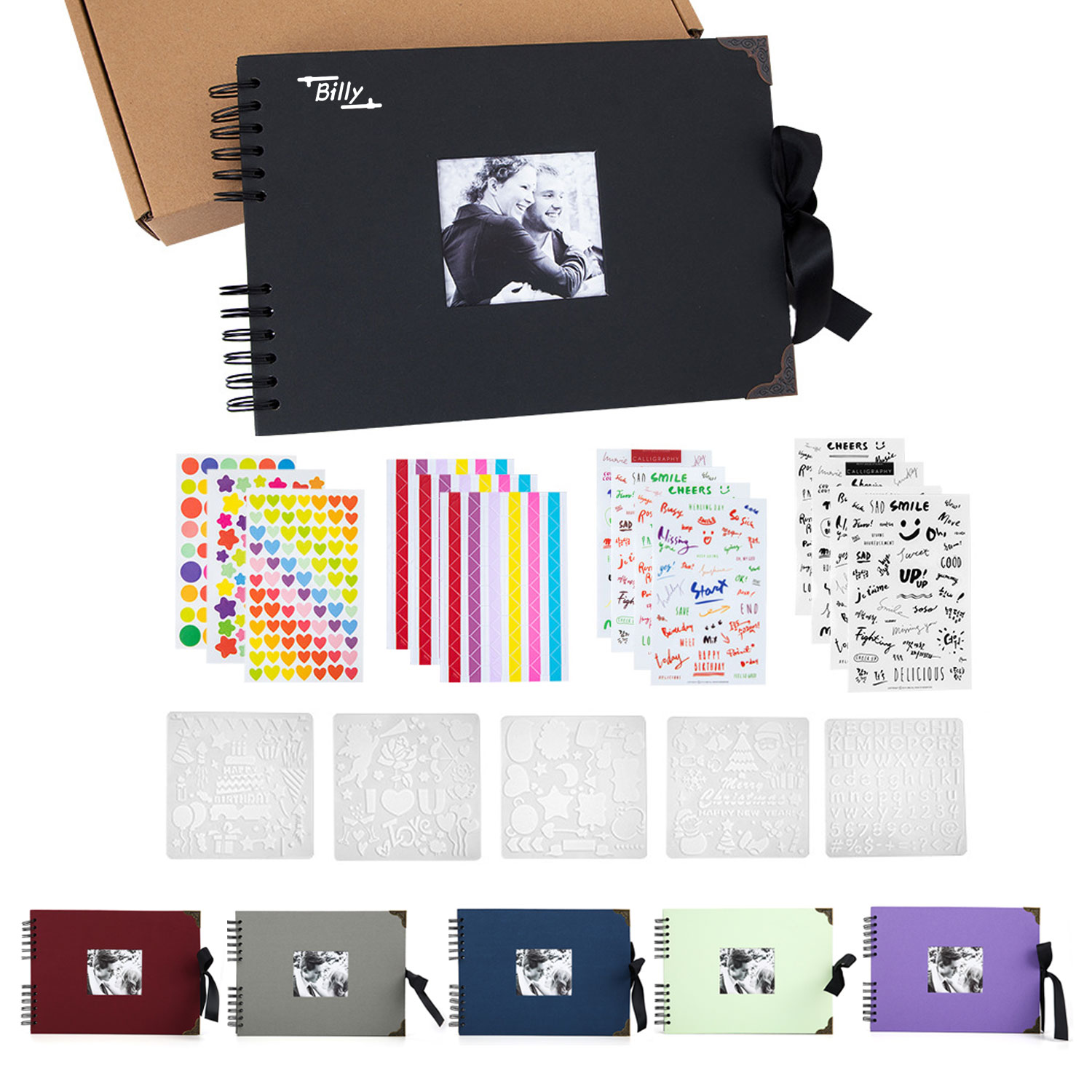Ribbon Photo Album Set 2