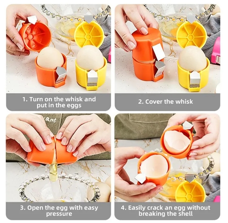 Stainless Steel Egg Cracker and Separator 3