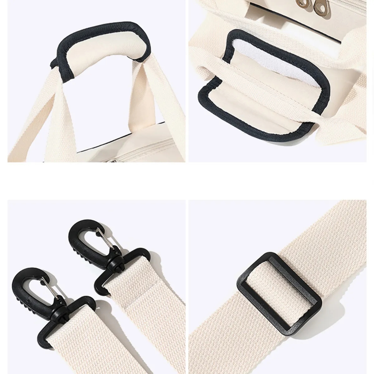 Wipeable Tennis Racket Shoulder Pickleball Gym Tote Bag 2
