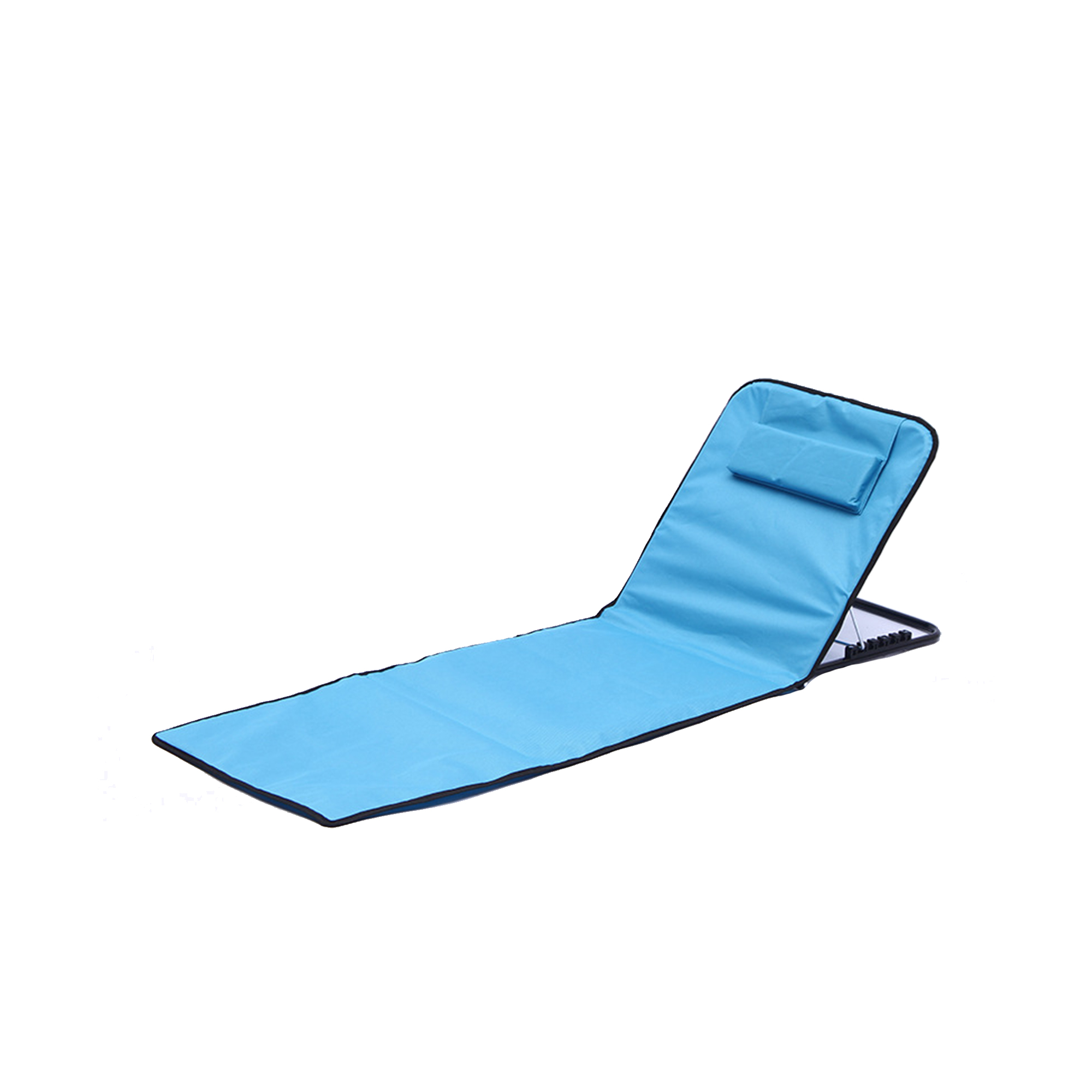 Folding Oxford Beach Lounger With Steel Frame 6