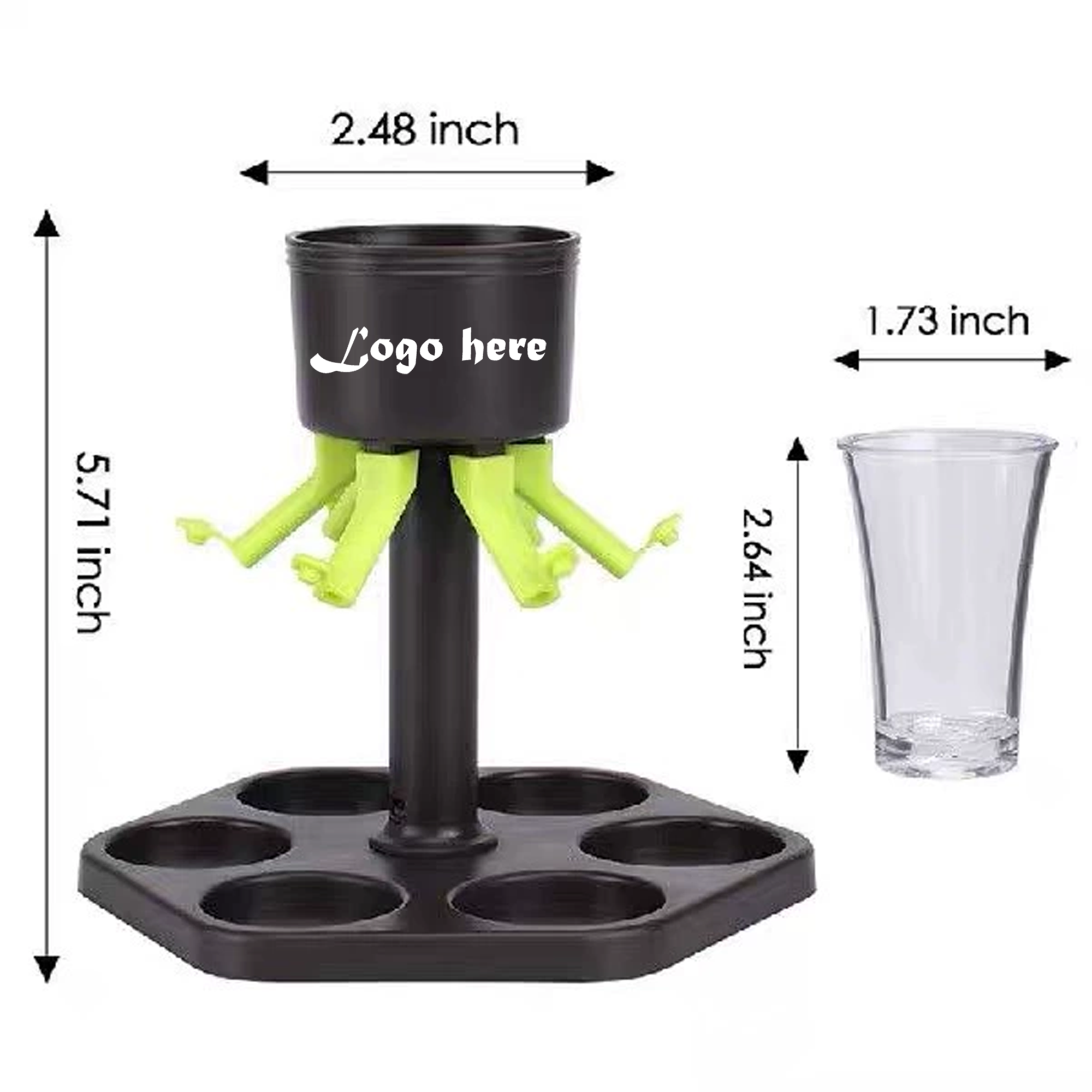 Shot Glass Dispenser and Holder 2