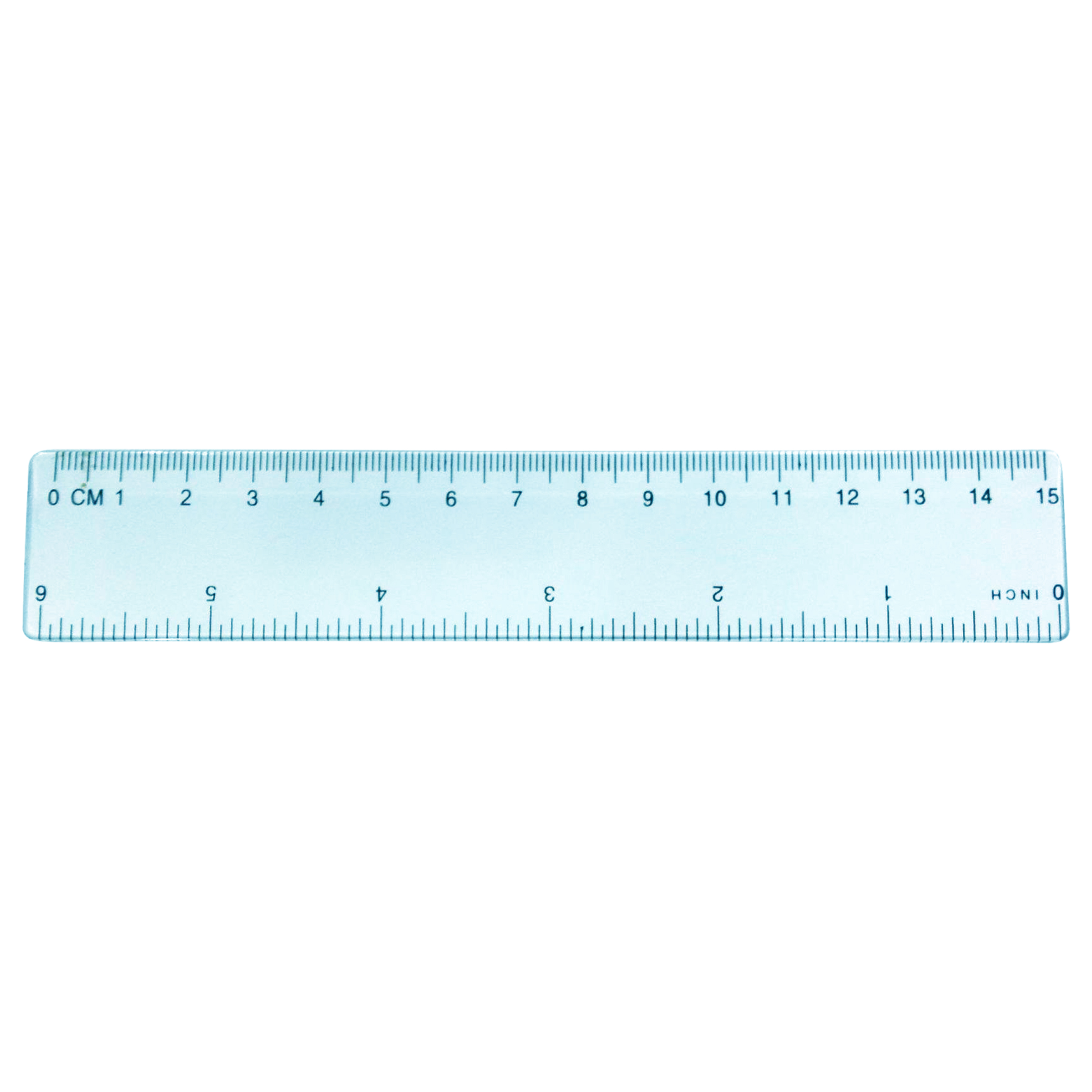 Plastic Transparent Solid Color Ruler 8