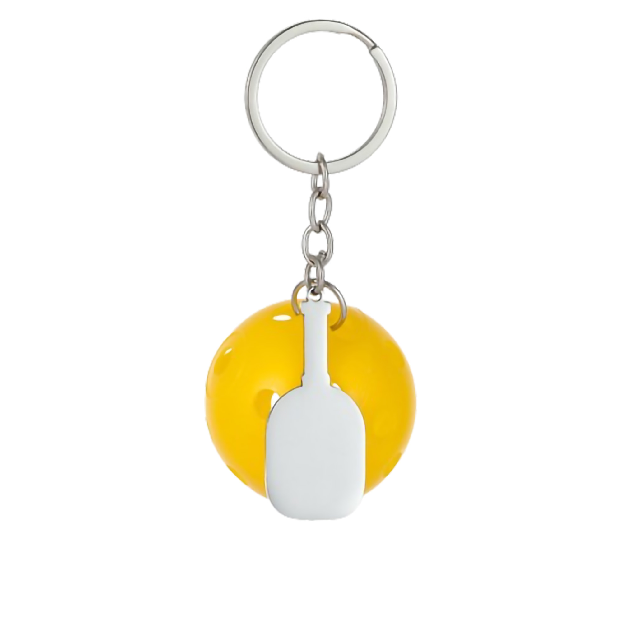 Pickleball Shape Bag Clip Keychain MOQ50 9