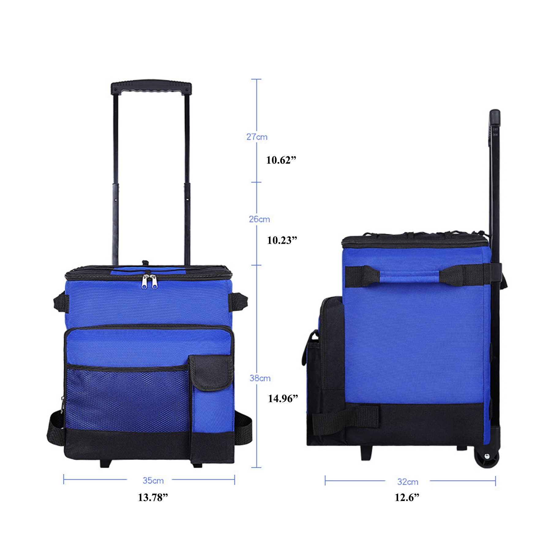 Outdoor Large Capacity Rolling Cooler with Wheels/Handle 6