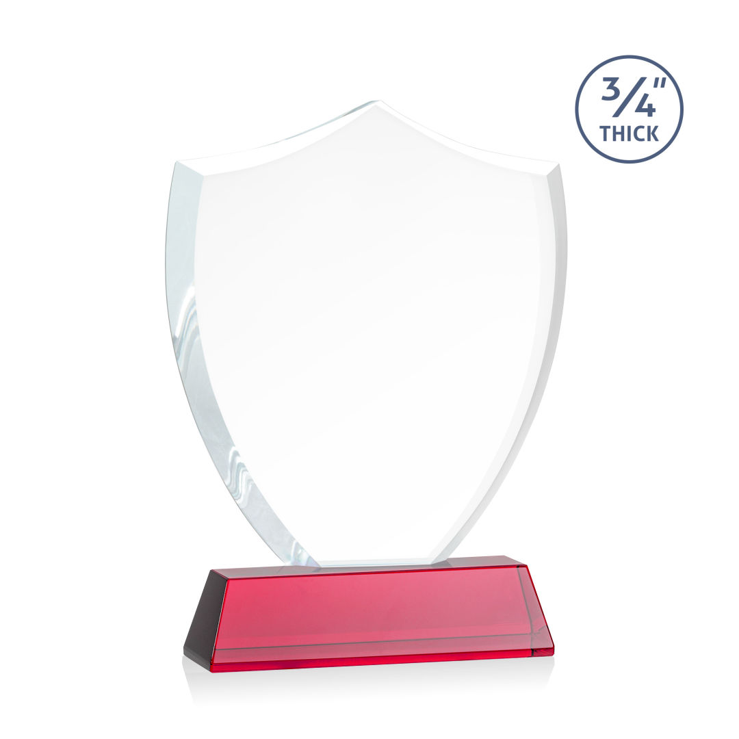Scudo Shield VividPrint™ Award on Newhaven - Red 2