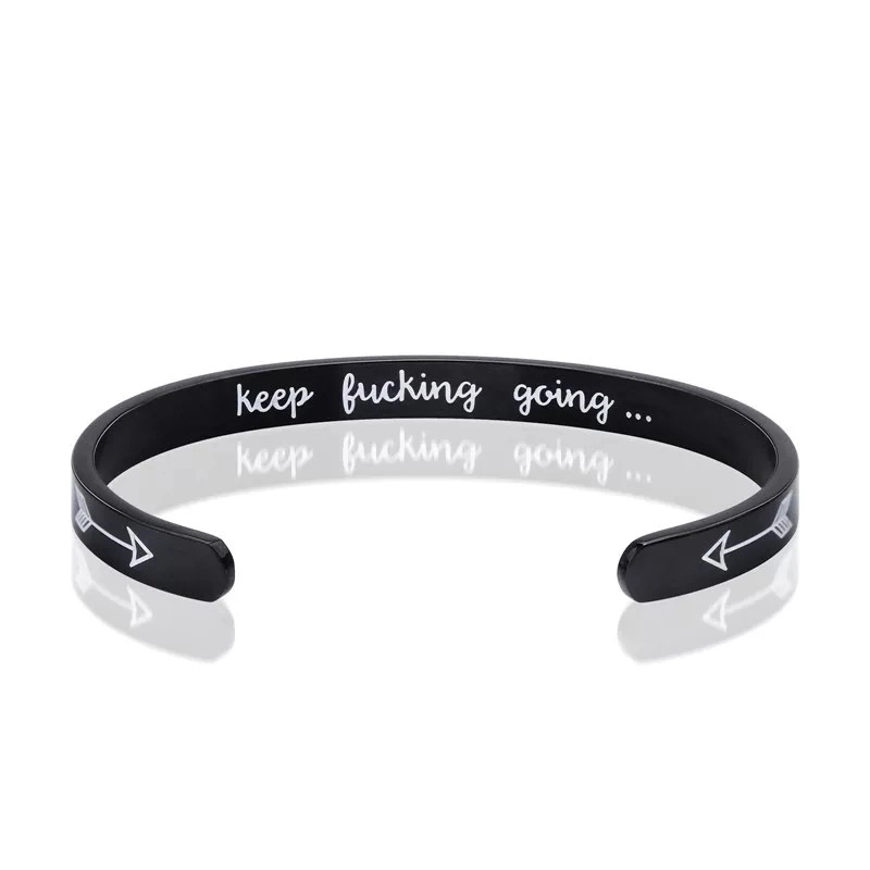 Steel Open Bracelet- Black, Gold, RoseGold 2