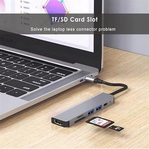 6 in 1 USB C Multiport Adapter with HDMI 13