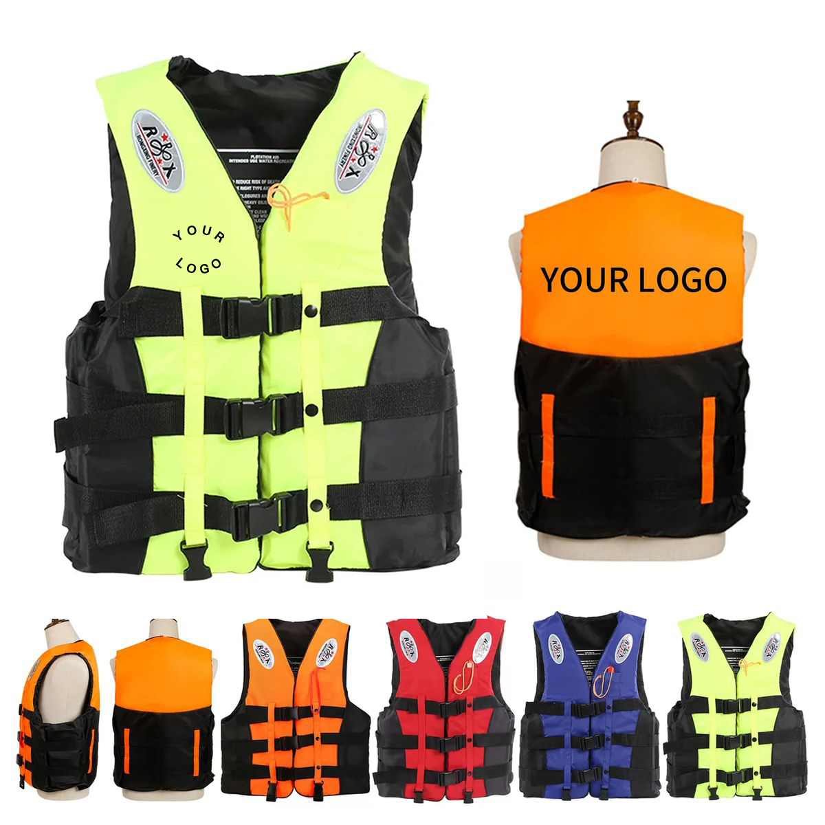 Durable Safety Life Jacket for Boating or Water Sports 3